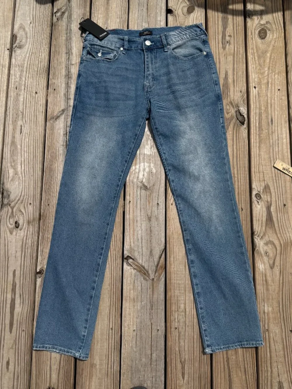 NWT True Religion Ricky Relaxed Straight Jeans Y2K Streetwear W33 L34 3870